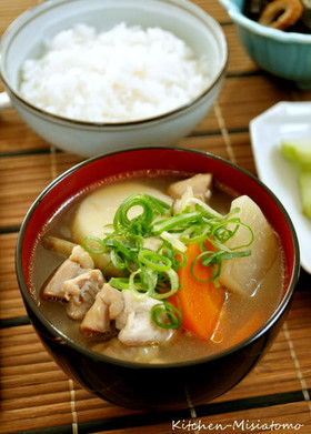 鶏けんちん汁